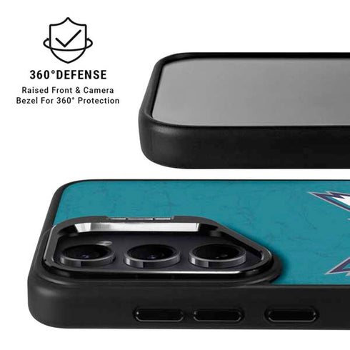 NBA Charlotte Hornets Distressed Galaxy S25 Ultra Kickstand Case